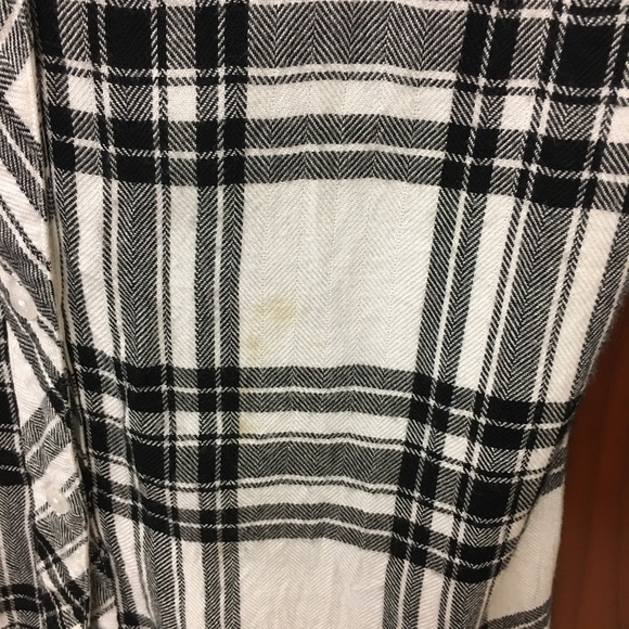 Rails Black White Plaid Button Down Shirt Small - Picture 3 of 8